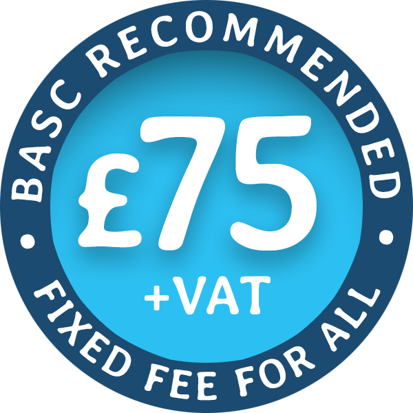£75+VAT Fixed Fee